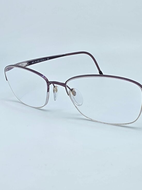 Silhouette 6614 40 6052 Purple Semi Rimless Eyeglasses Frame w Case Austria 51mm main image 12